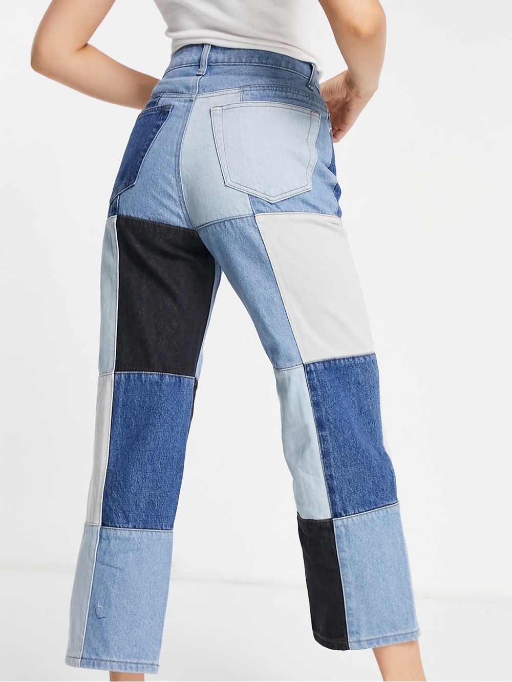 Signature8 Patchwork Loose Fit High Waisted Denim - Picture 2 of 12